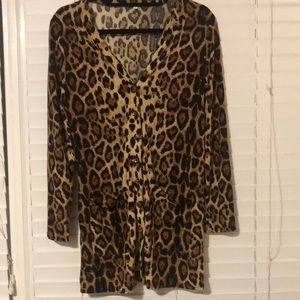 Generic brand leopard cardigan